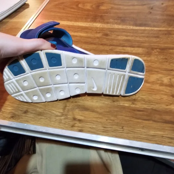 ❤️ GUC Nike Navy Blue Slide Sandals Size 12 - Picture 6 of 10